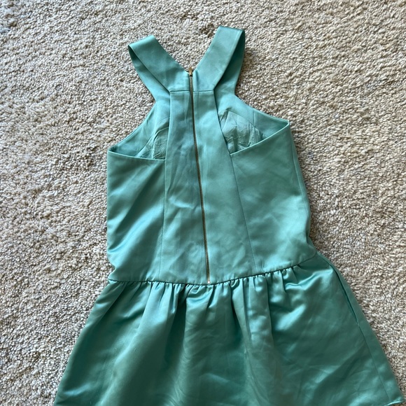 Tibi satin drop waist sleeveless racer back dress w/pockets (great for Halloween - Picture 8 of 11